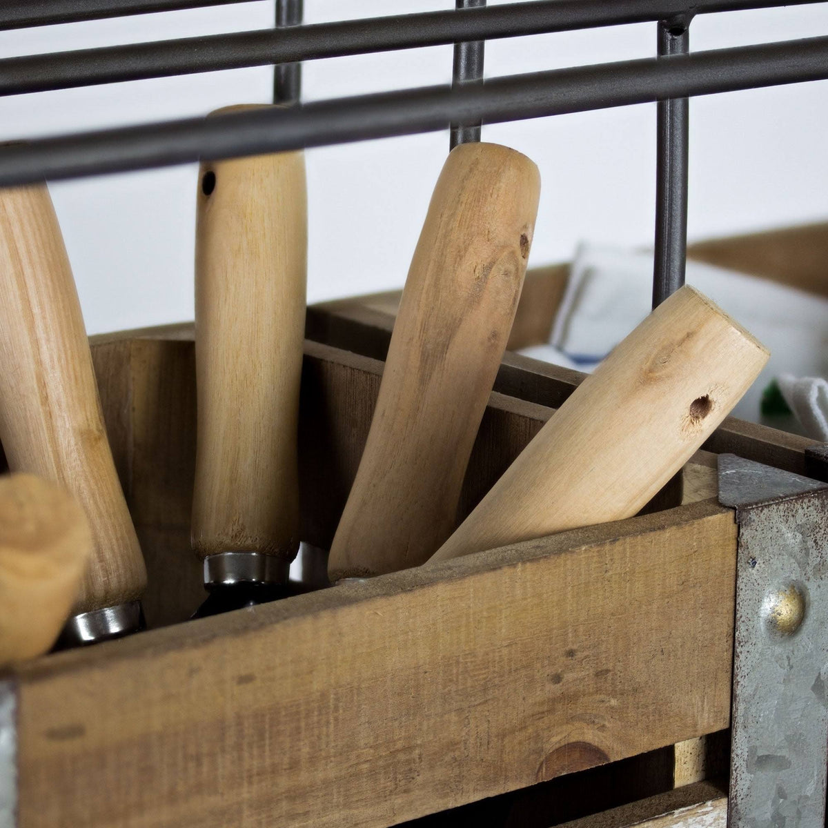 Farmhouse Shelf Organizer with Storage Bins K16550