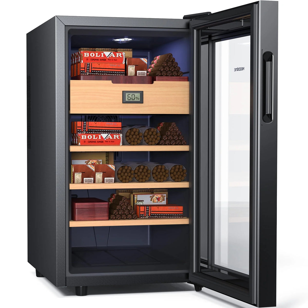48L Electric Cigar Humidor with Cedar Shelves & Hygrometer G6241