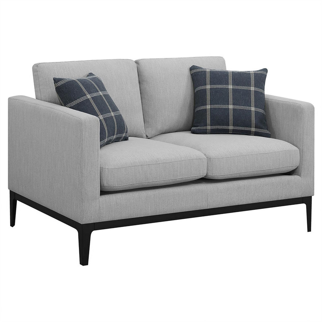 2-piece Fabric Living Room Set in Light Gray L294985