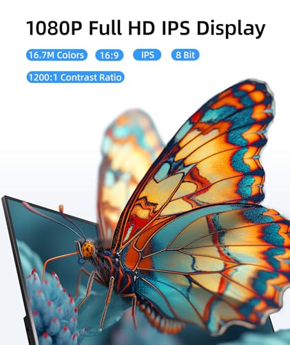 15.6 Inch FHD IPS Portable Monitor with Adjustable Stand U48451