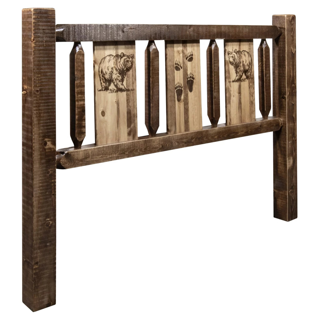 Headboard with Laser Engraved Design S3746