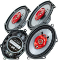 3-Way 700 Watts Coaxial Car Speakers Pack of 2 F768974