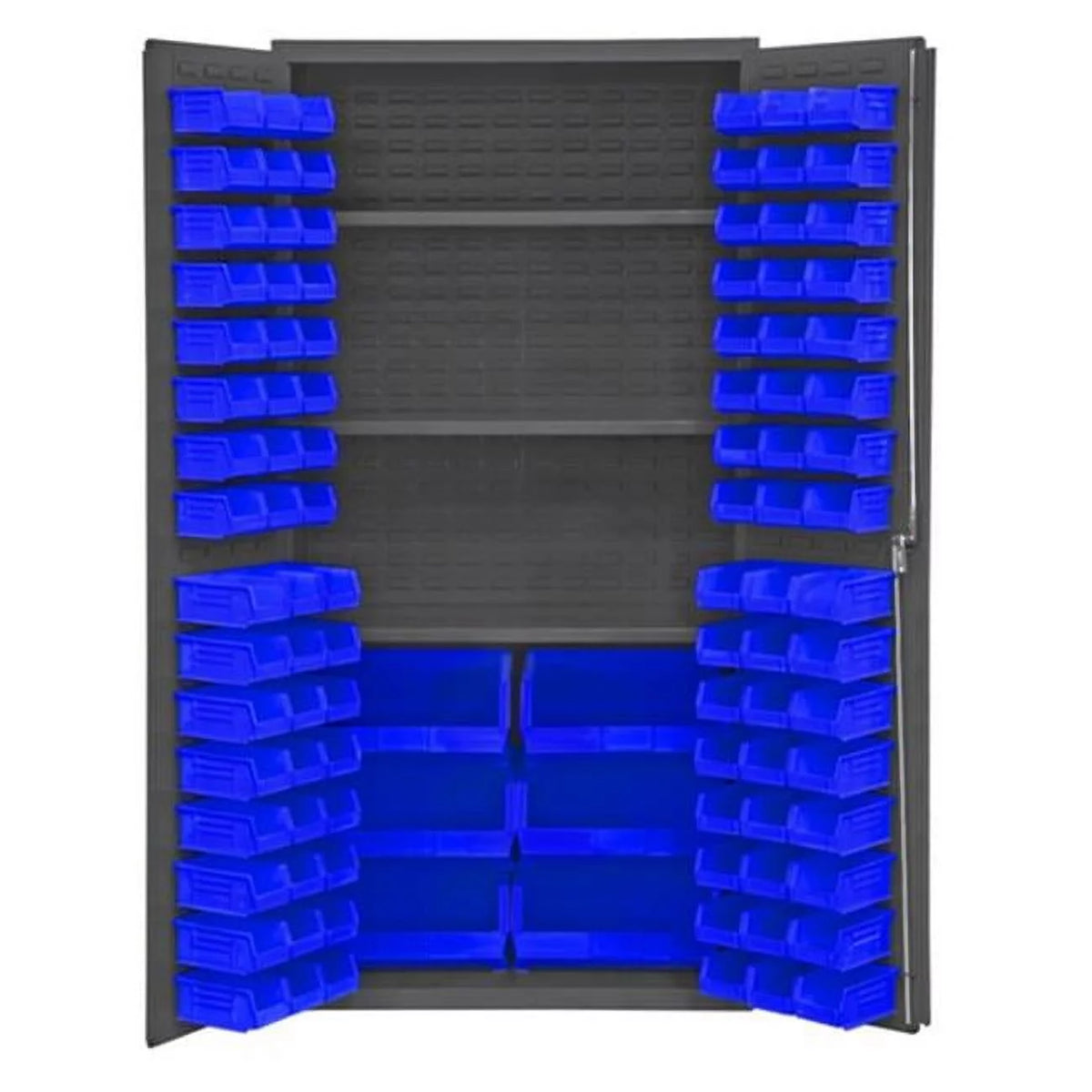 Gray Bin Cabinet D69523