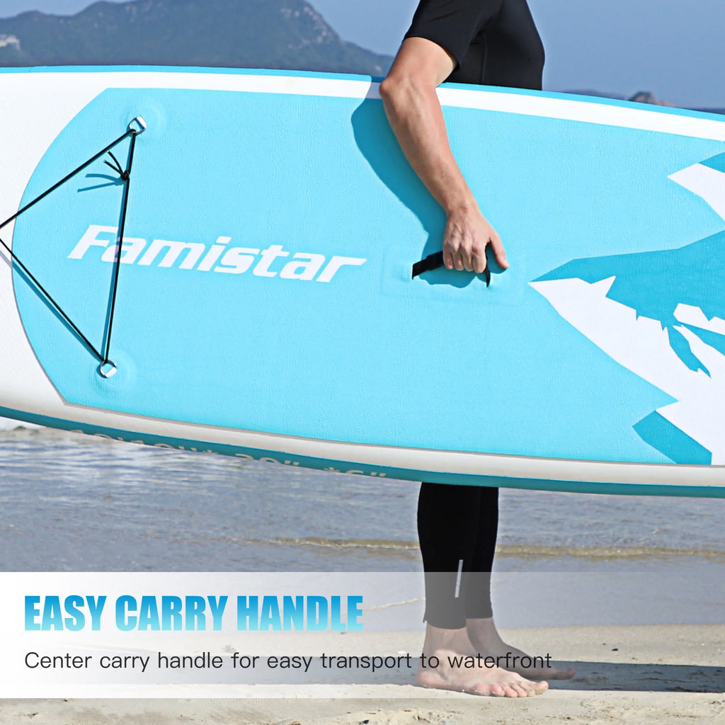10' Inflatable Stand Up Paddle Board with Adjustable Paddle, Pump & Carrying Backpack B138