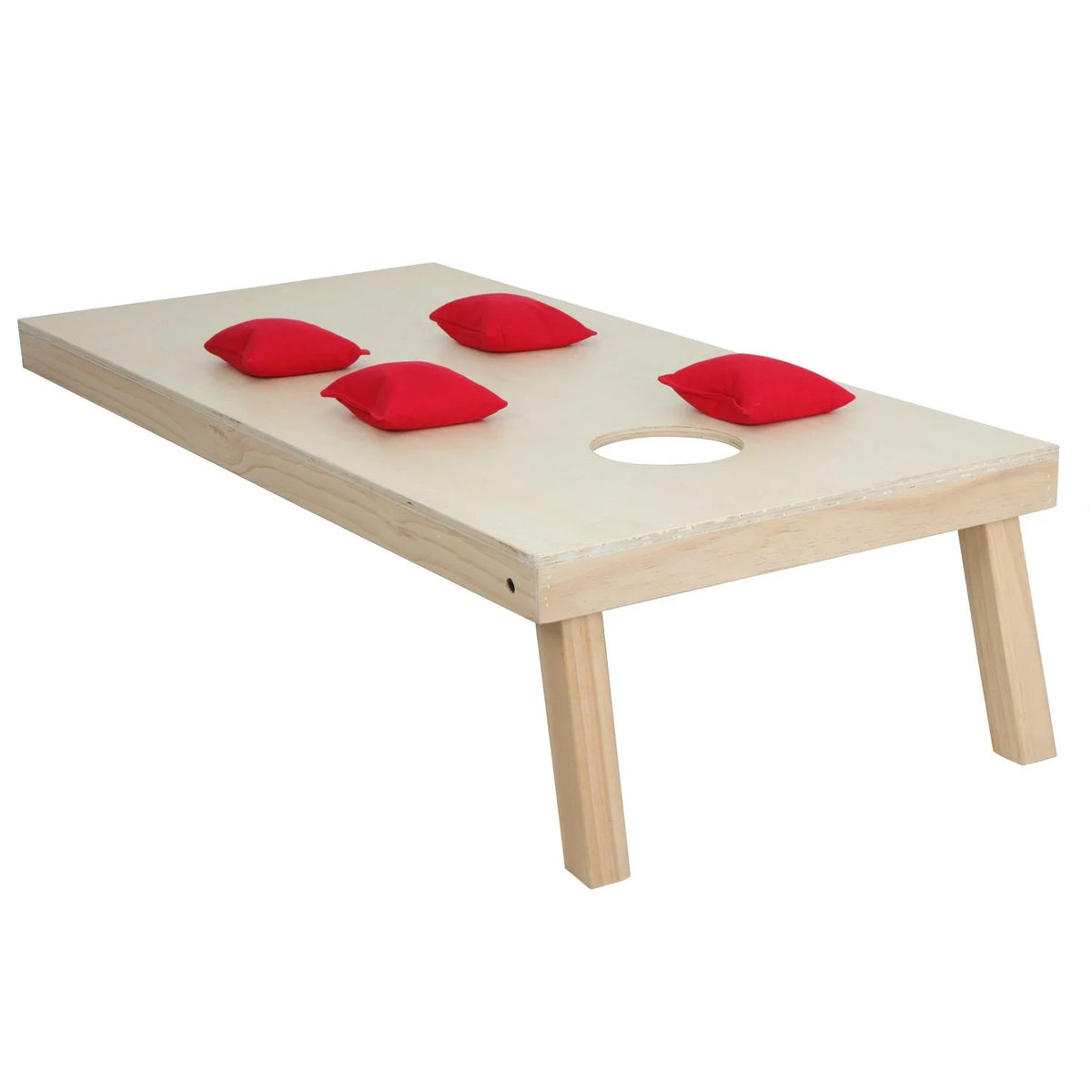 3ft X 2 ft Solid Wood Cornhole Bean Bag Toss Game Set with Carrying Case L895