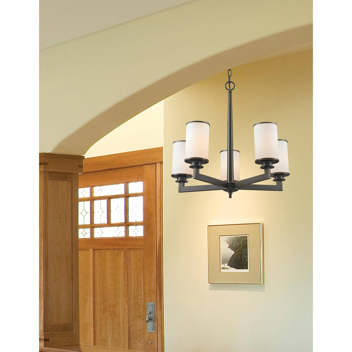 Olde Bronze 2 Light Semi-Flush Mount J6574