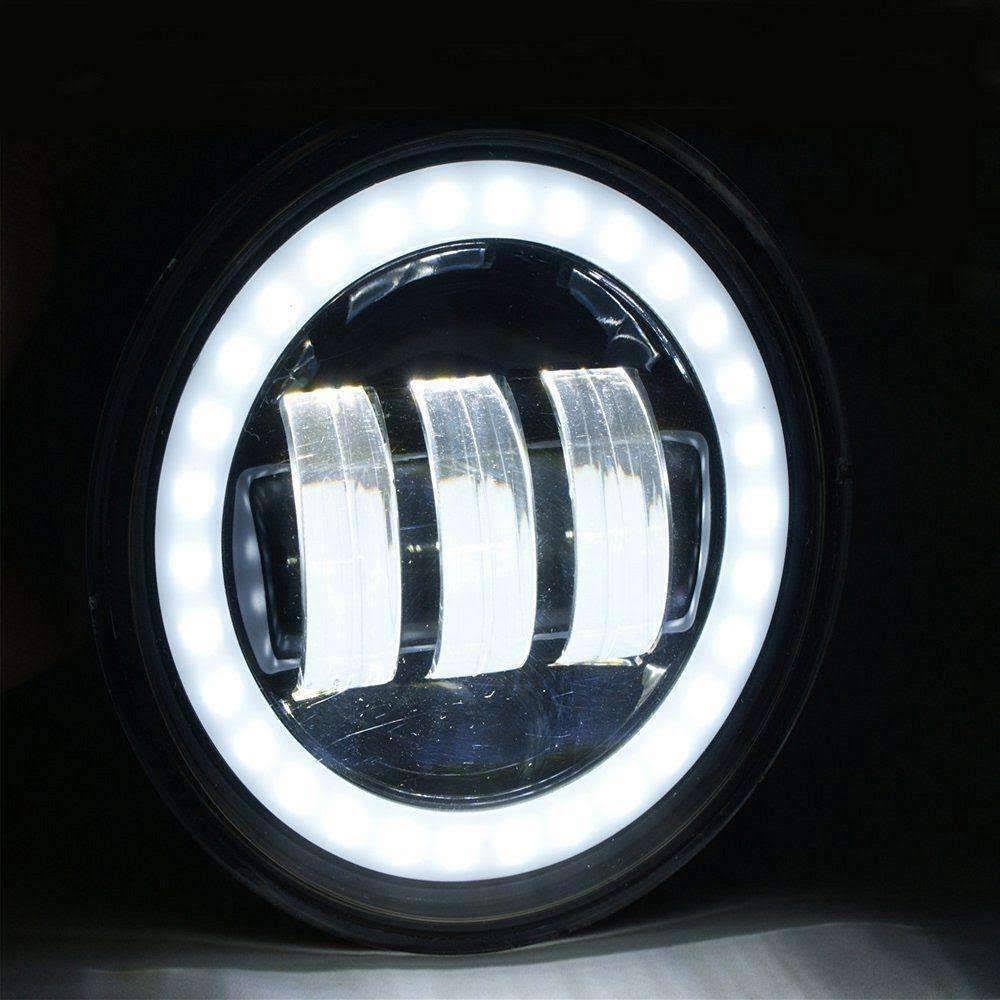 Black 4.5 inch Round LED Passing Lamp Kit I4462
