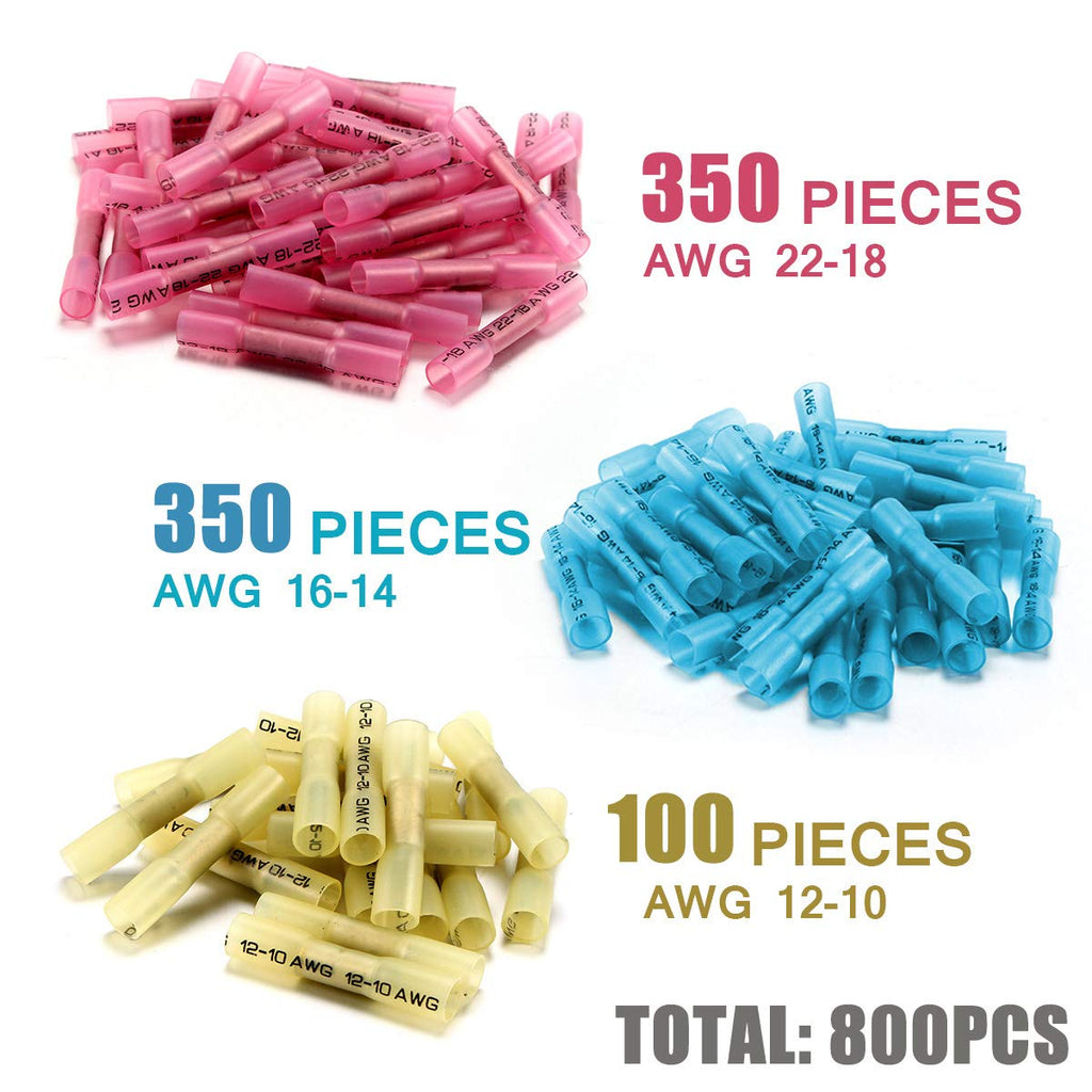 800 PCS Waterproof Insulated Copper Wire Connectors H743258