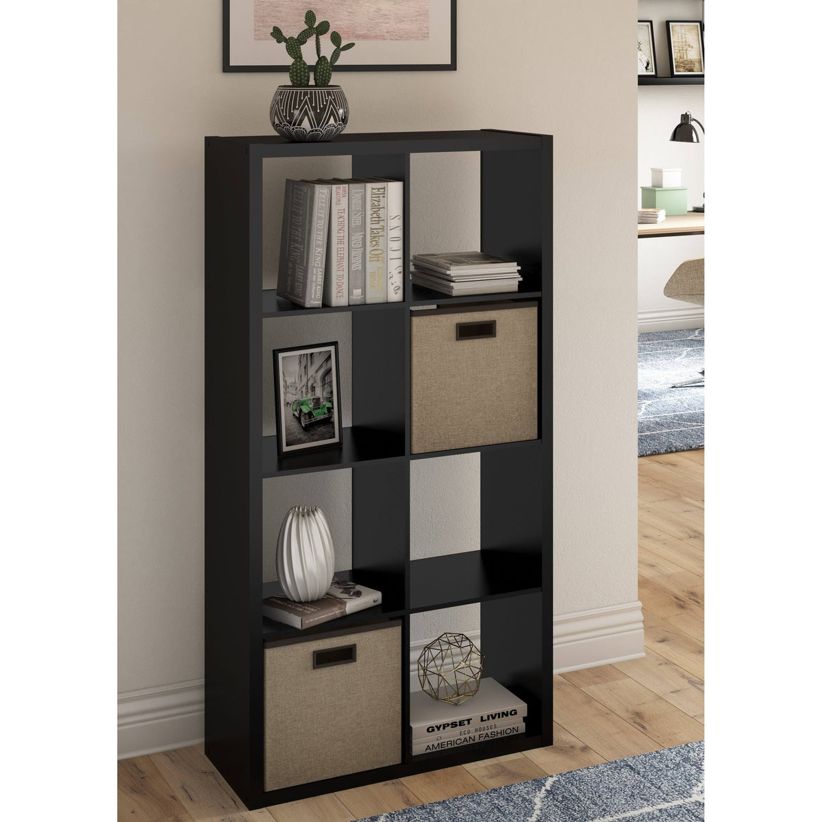 Brown Cube Bookcase E701