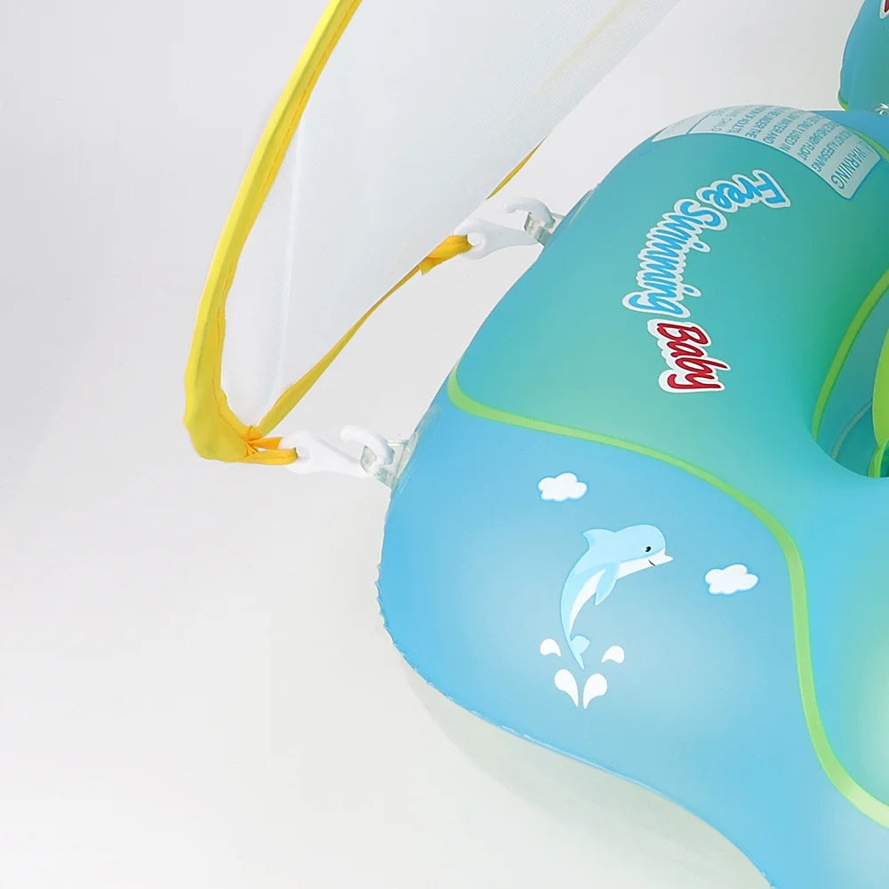 Inflatable Baby Swim Ring with Removable Canopy E804