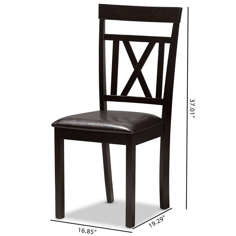 Brown Dining Side Chair (Set of 2) X56068