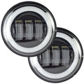 Black 4.5 inch Round LED Passing Lamp Kit I4462
