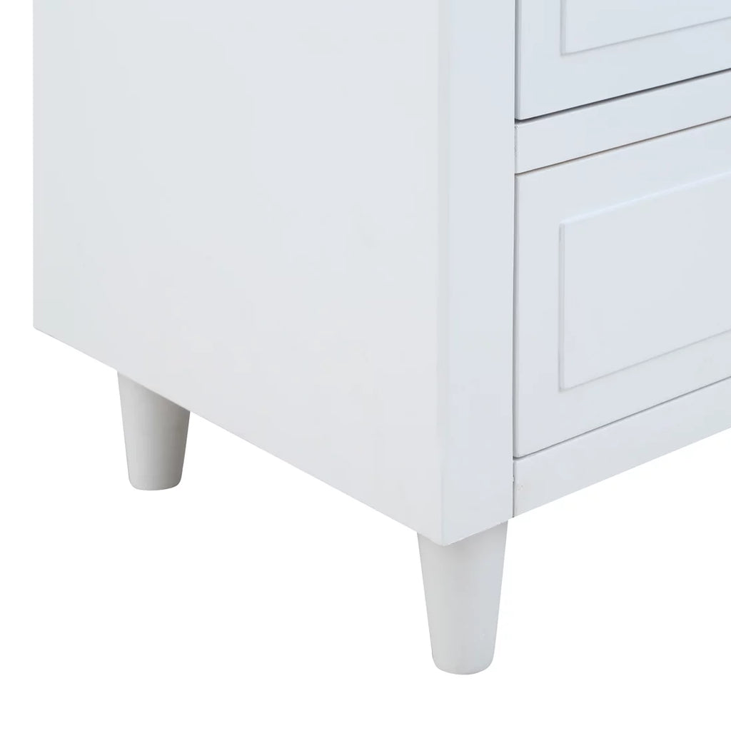 27.9" Oversized 3-Drawer Solid Wood Nightstand K3997