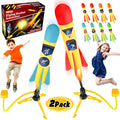 Terra Toy Rocket Launcher, 2 Launchers & 8 Foam Rockets, Outdoor Toy X75370