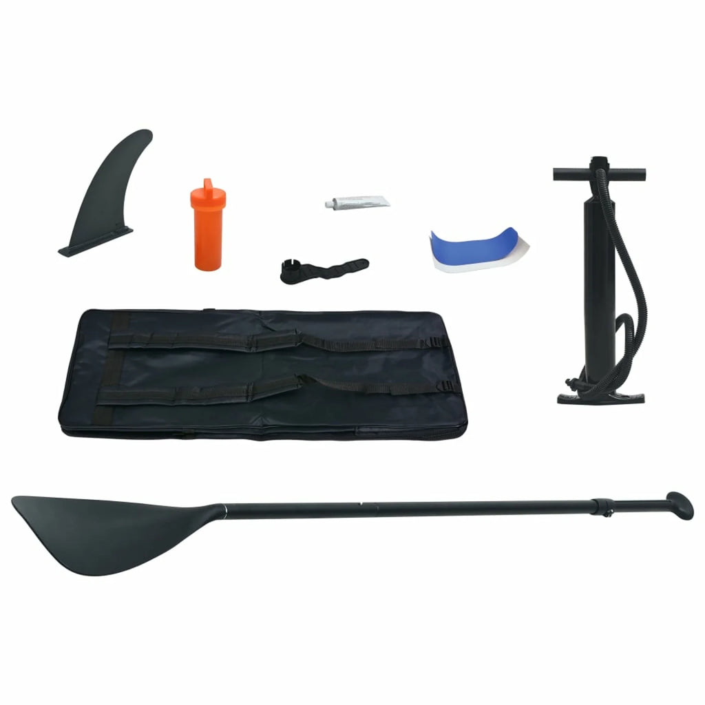 Inflatable Paddle Board Set with Oar, Fin, Hand Pump, Repair Kit and Carrying Bag X53137