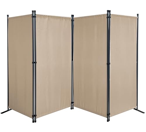 Black 3-Panel Folding Room Divider W1701