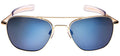 Aviator Bayonet Temple Sunglasses in Gold R477