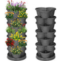2 Pcs 7 Tier Stackable Planter U510194