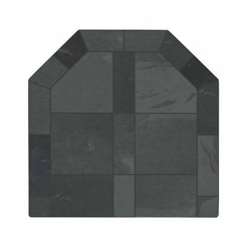 48x22 Smokey Grey Slate Hearth Pad V597