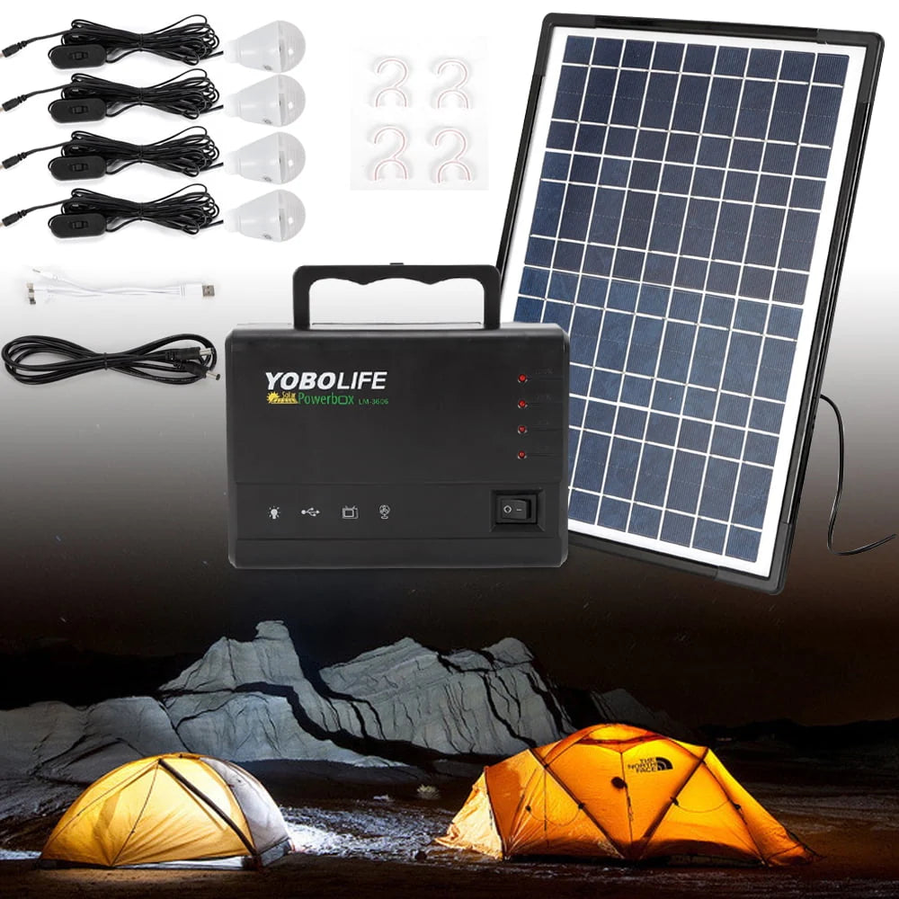 Portable Solar Generator with Solar Panel E718