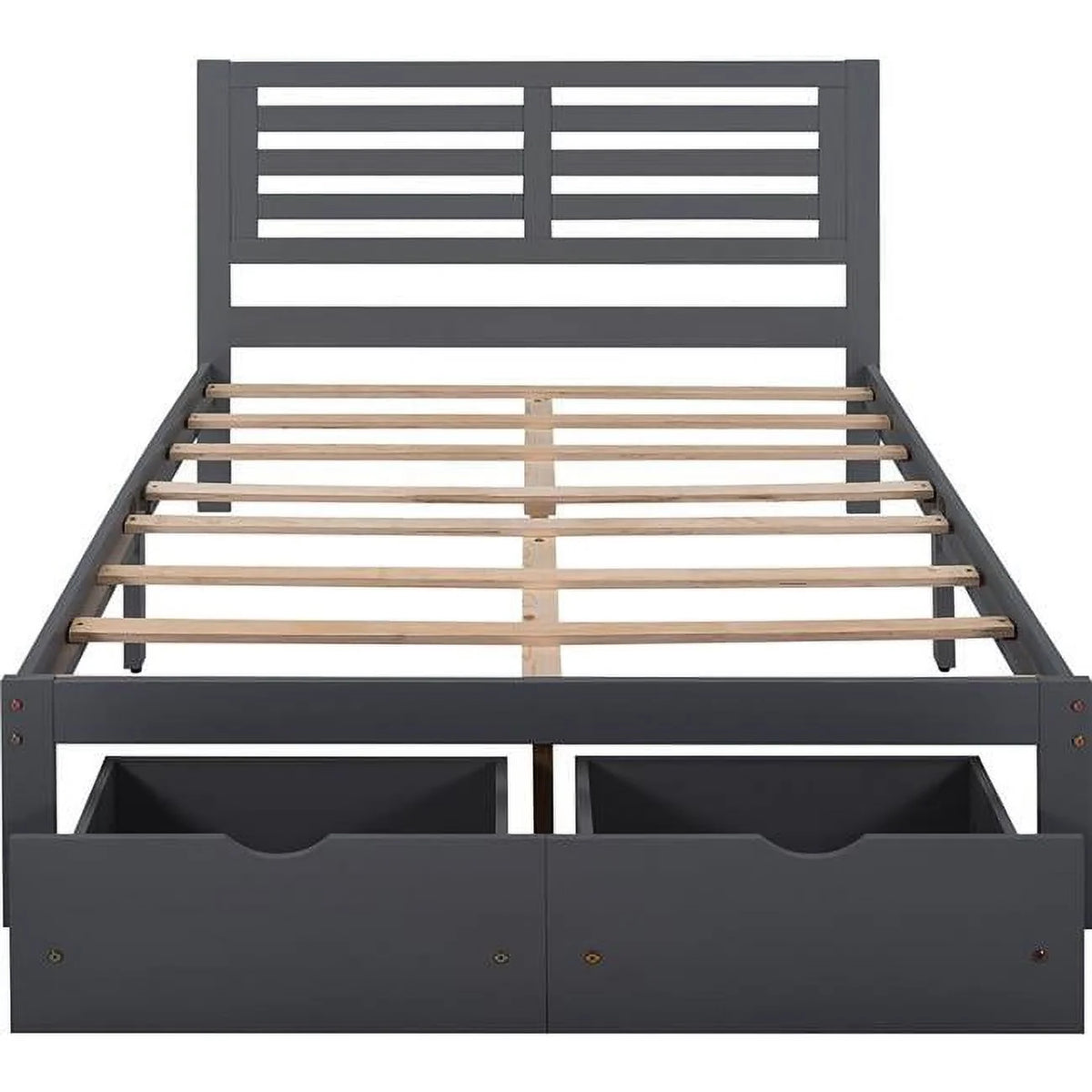 Full & Double Size Gray Bed V5735