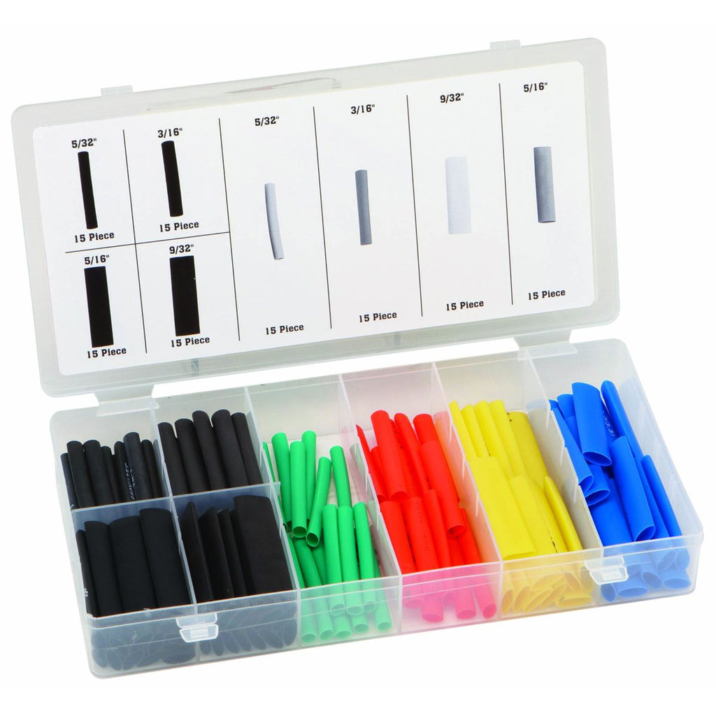 Heat-Shrink Tubing Assortment with Case, 120 Piece L7075