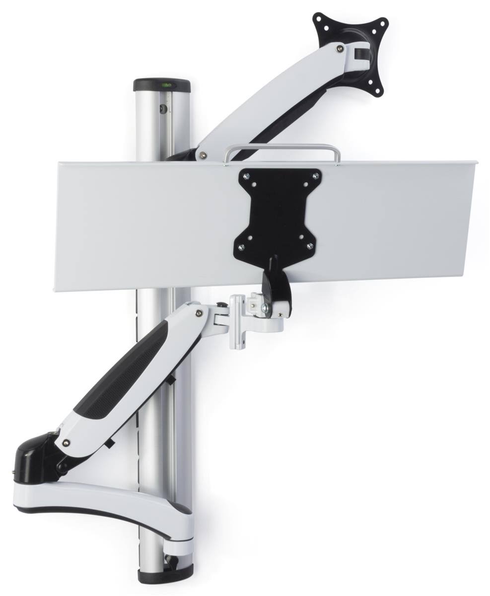 Aluminum Adjustable Height Monitor Desk Mount Stands H662