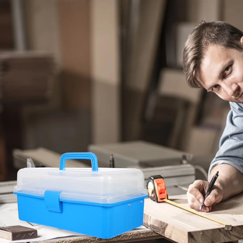 Blue Stackable Collapsible Storage Box V4809