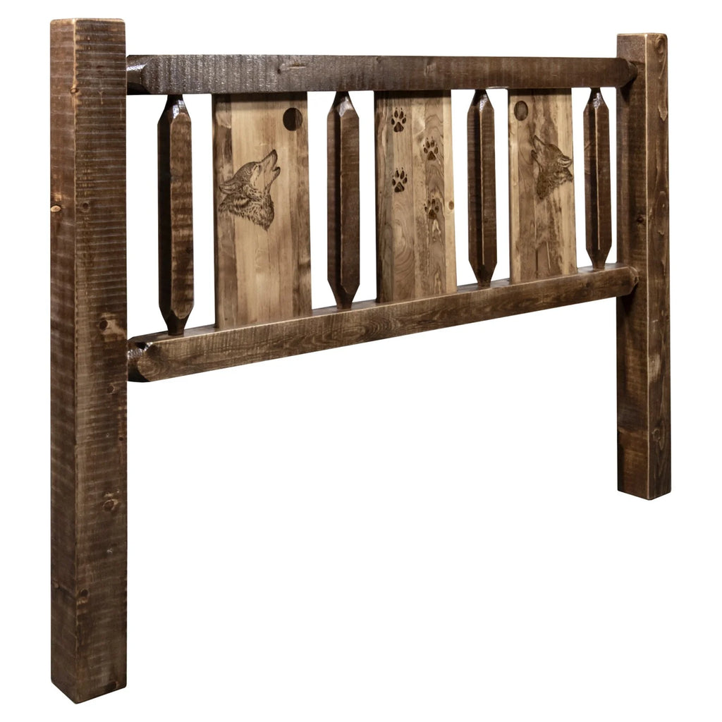 Headboard with Laser Engraved Design S3746