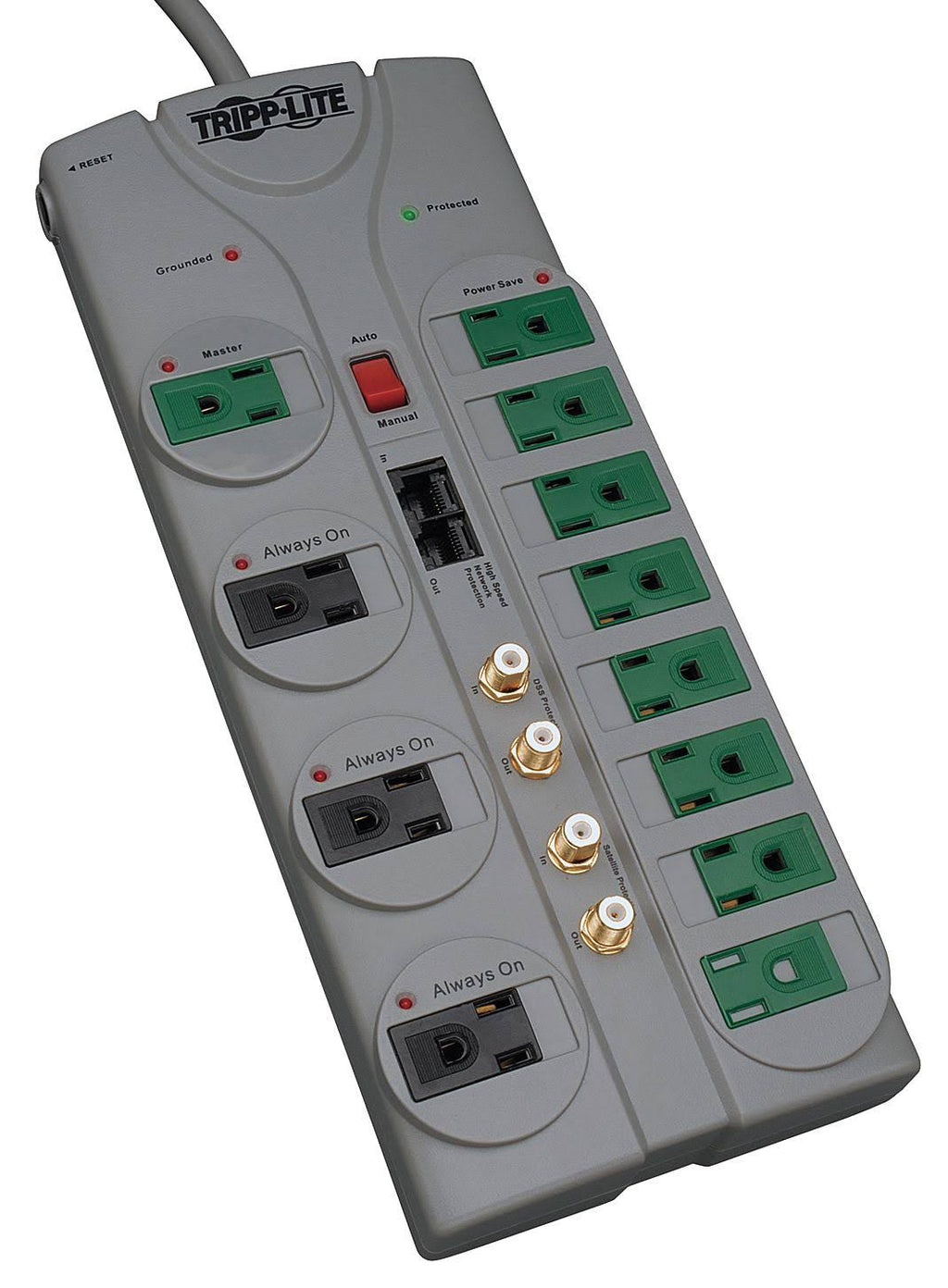 12 Outlet Surge Protector with 10 ft Cord U80136