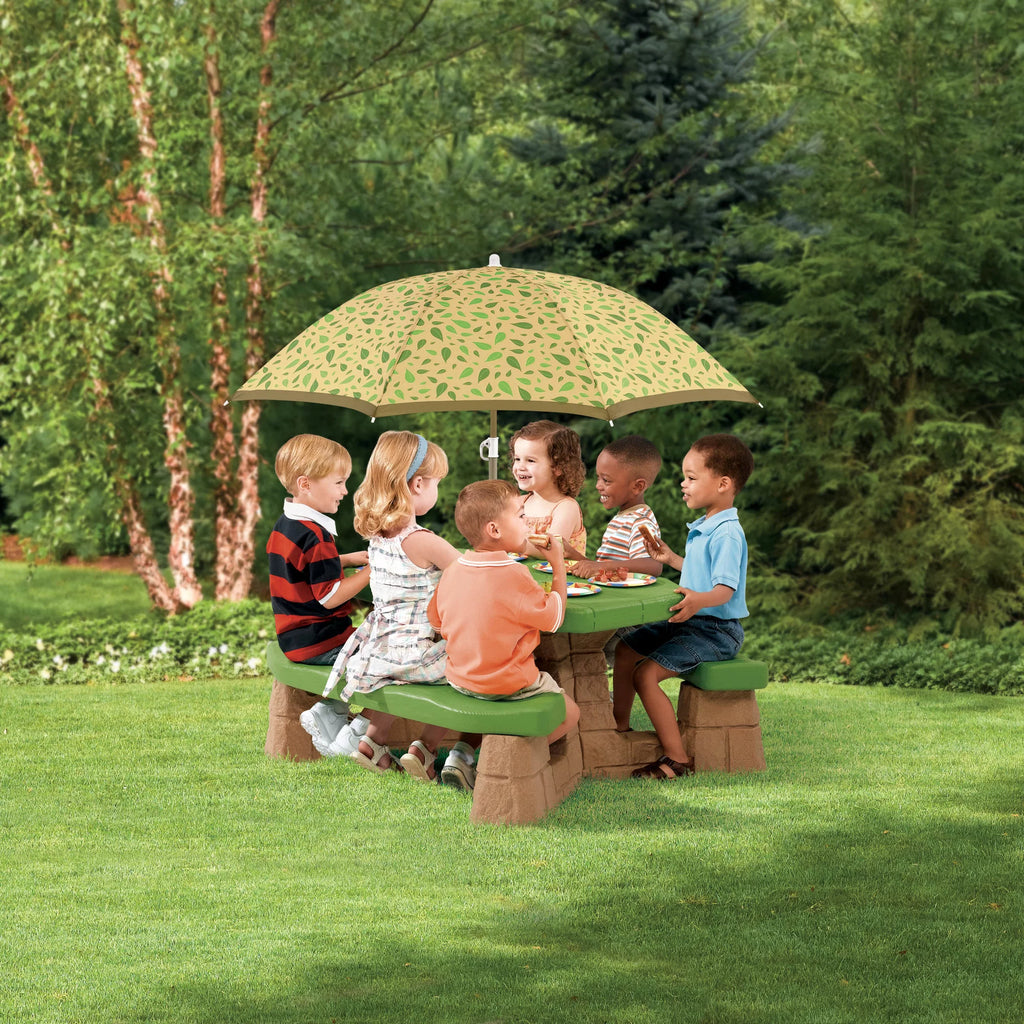 Kids Picnic Table with Umbrella P84559