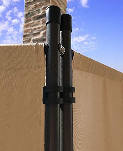 Black 3-Panel Folding Room Divider W1701