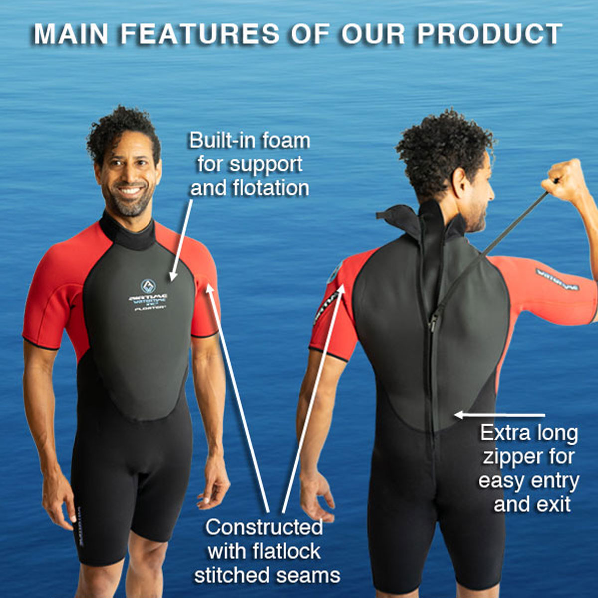 2mm Floater Springsuit Wetsuit A37276