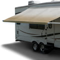 Tan Heat Sealed RV Awning Fabric Replacement 20 Foot J743