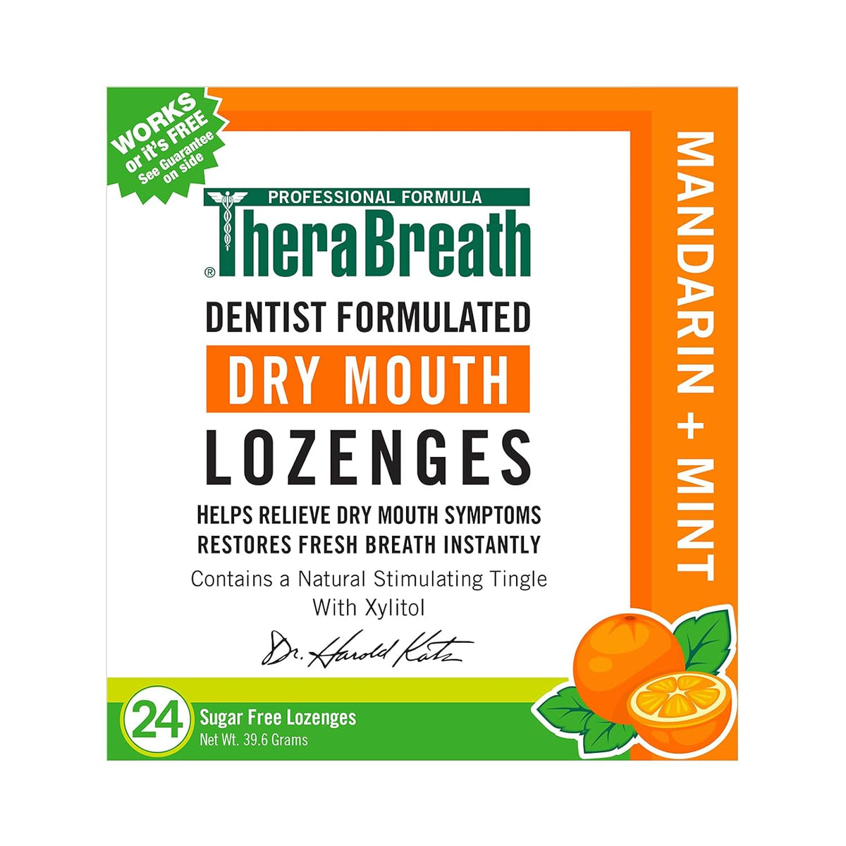 Mandarin Mint Sugar-Free Lozenges, 24 Count G9424