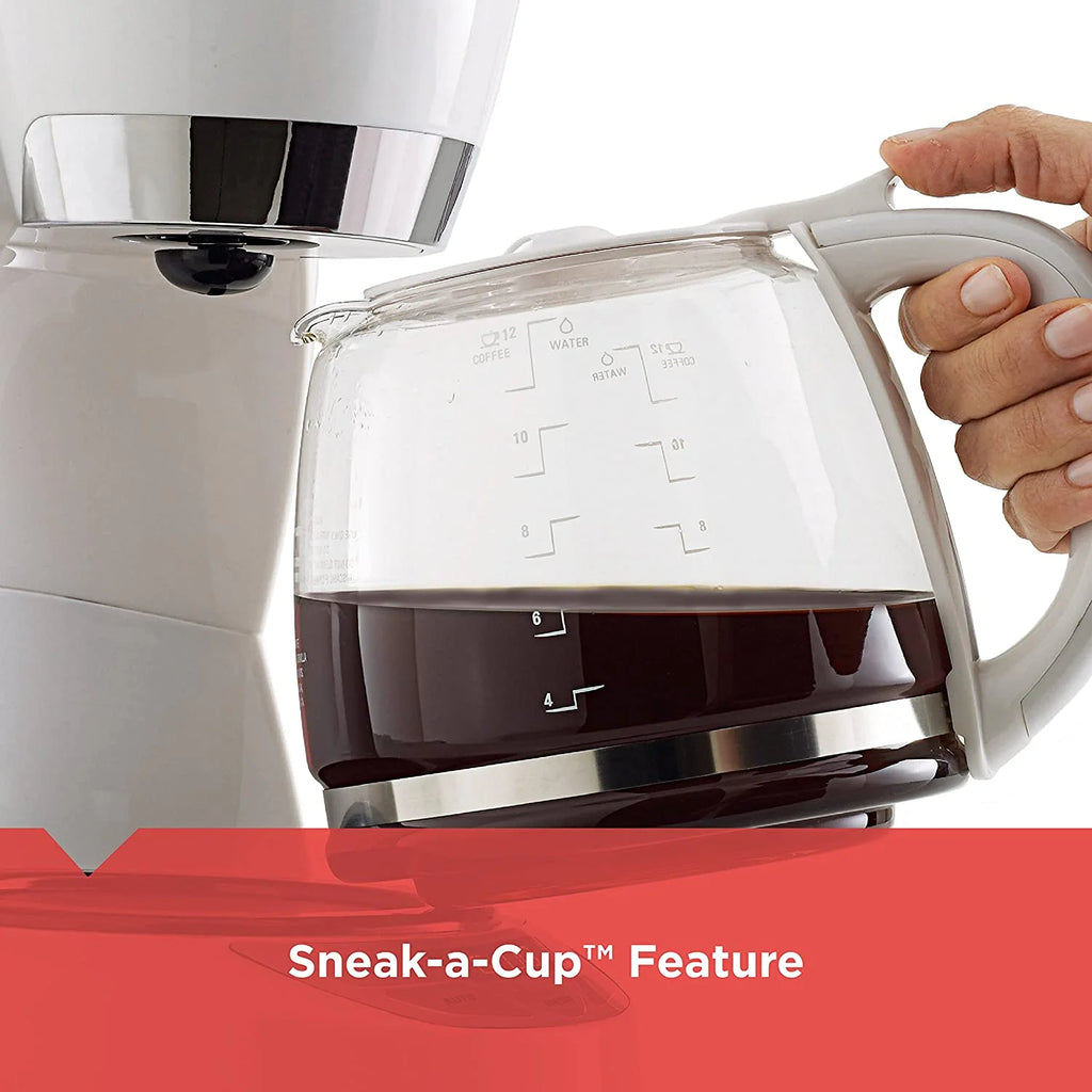 12 Cup White Programmable Coffee Maker K273719