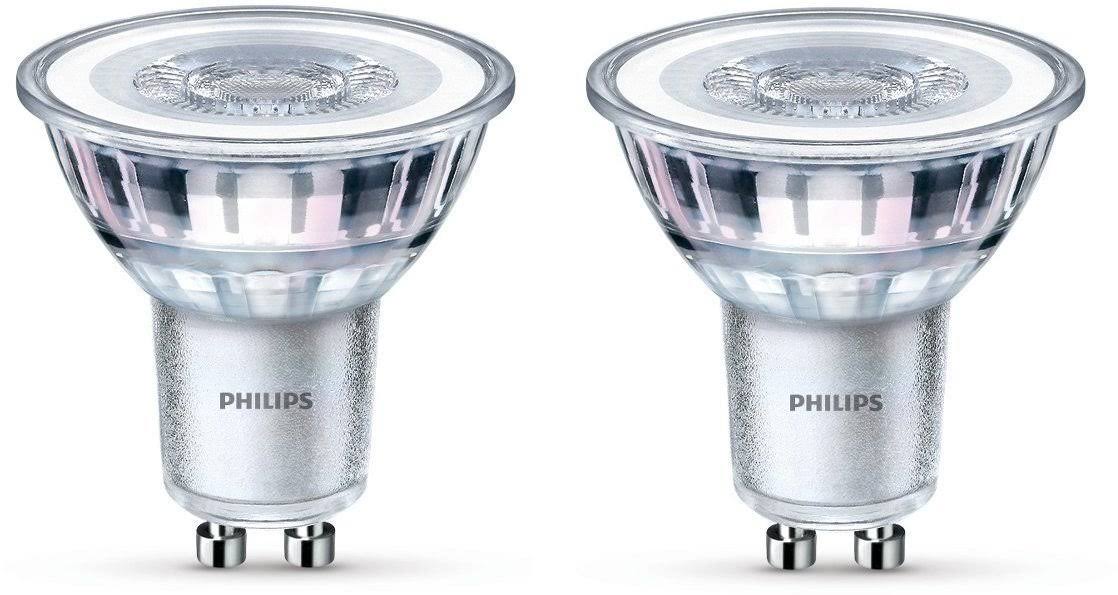 Warm White LED Spot Light Glass GU10 3.5 W Set of 2 I916858