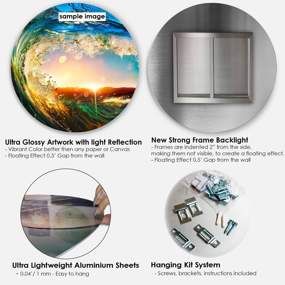 Round Metal Wall Art X4247