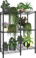 6-Tier Metal Plant Stand Black J32315