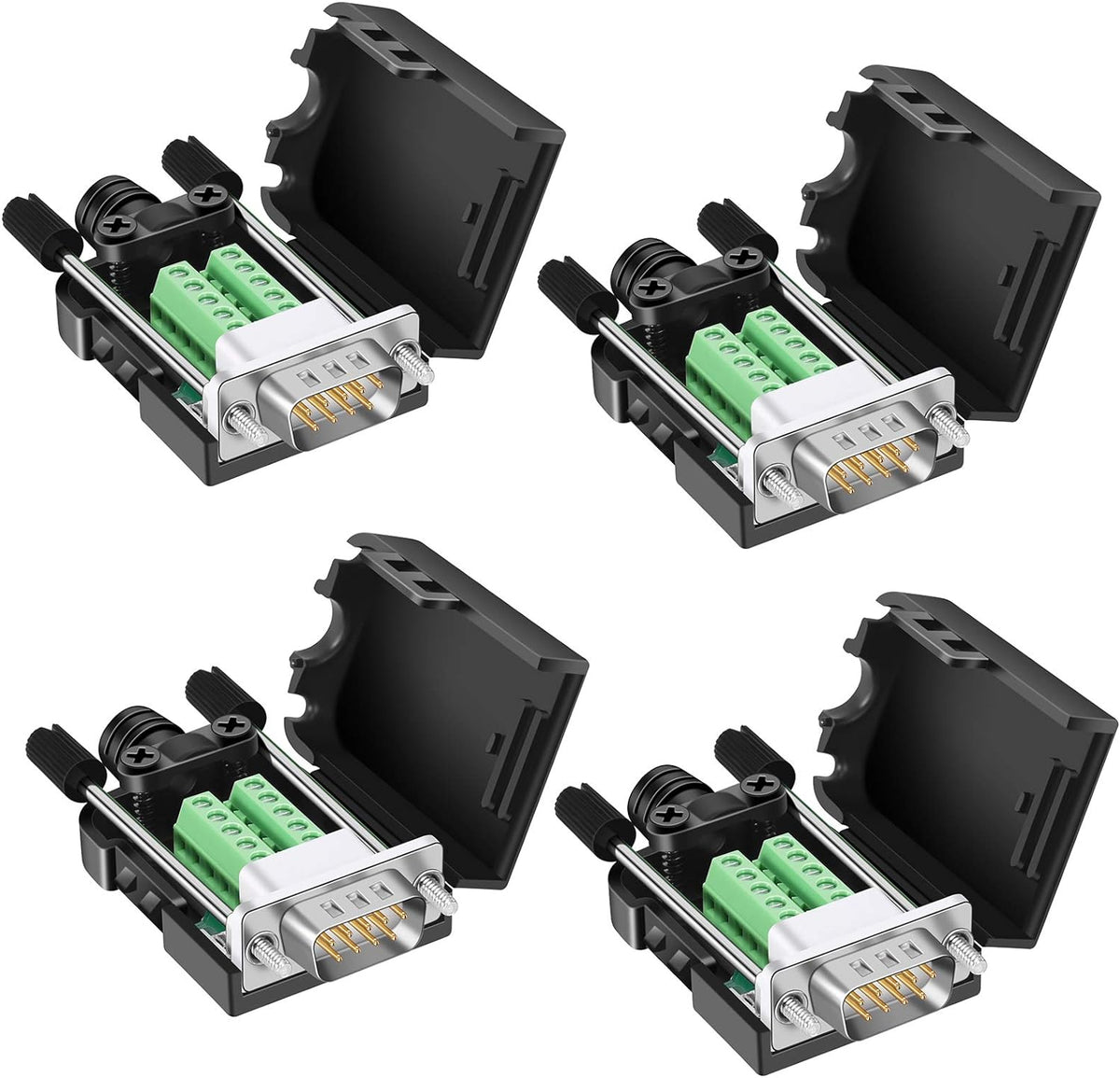 DB9 Solderless Connector 5 Male 5 Female W36491