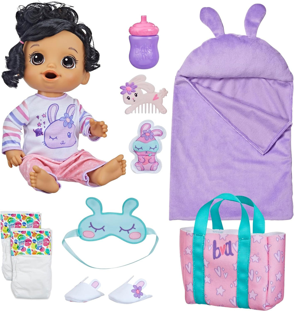 Baby Doll with Sleeping Bag & Bunny-Themed Accessories S4282