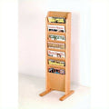 Light Oak 7 Pocket Magazine Rack J463
