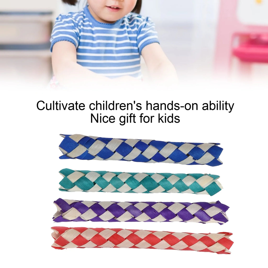 24pcs Bamboo Finger Trap Toy for Parrot Chew Toy N510