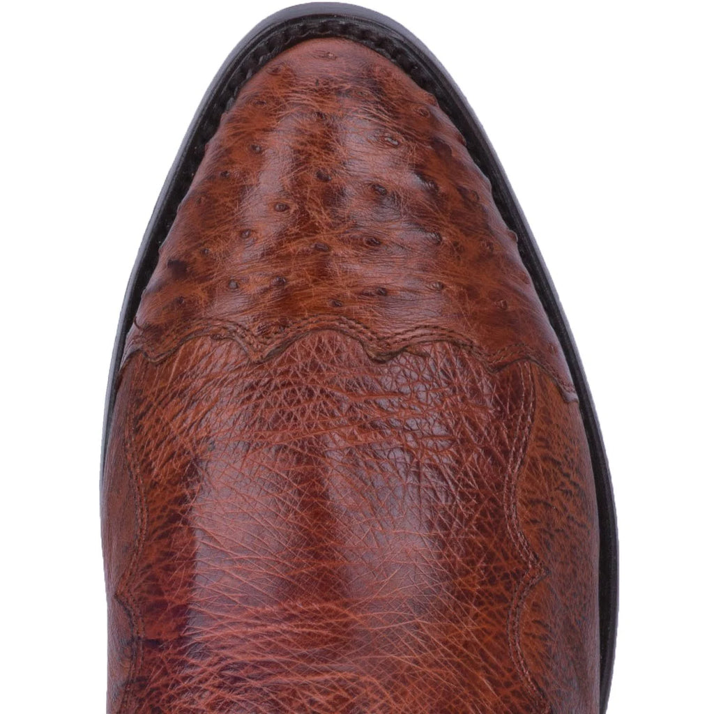 Cognac Ostrich Boots P55510
