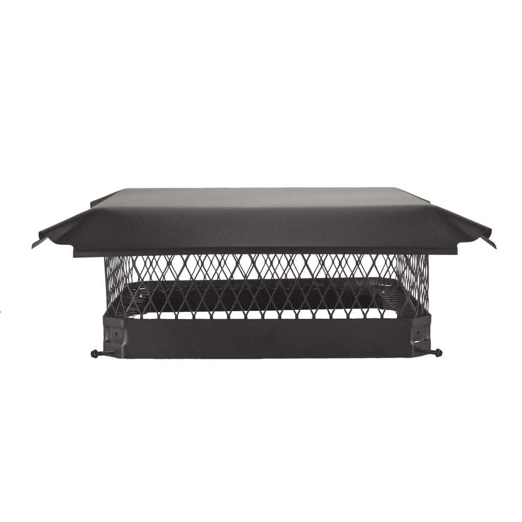 Black Galvanized Steel Single Flue Chimney Cap G509
