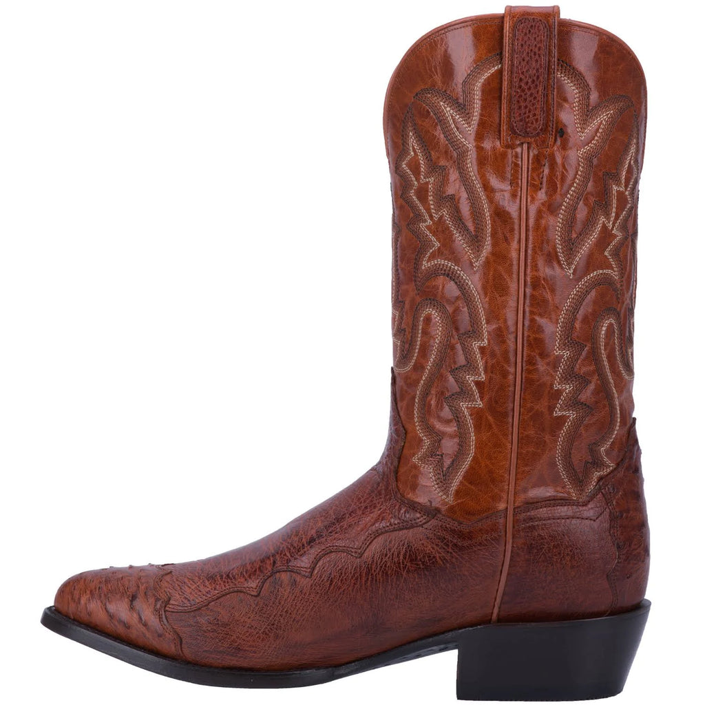 Cognac Ostrich Boots P55510