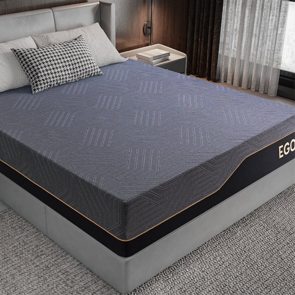Black 14 inch Queen Memory Foam Mattress V45683