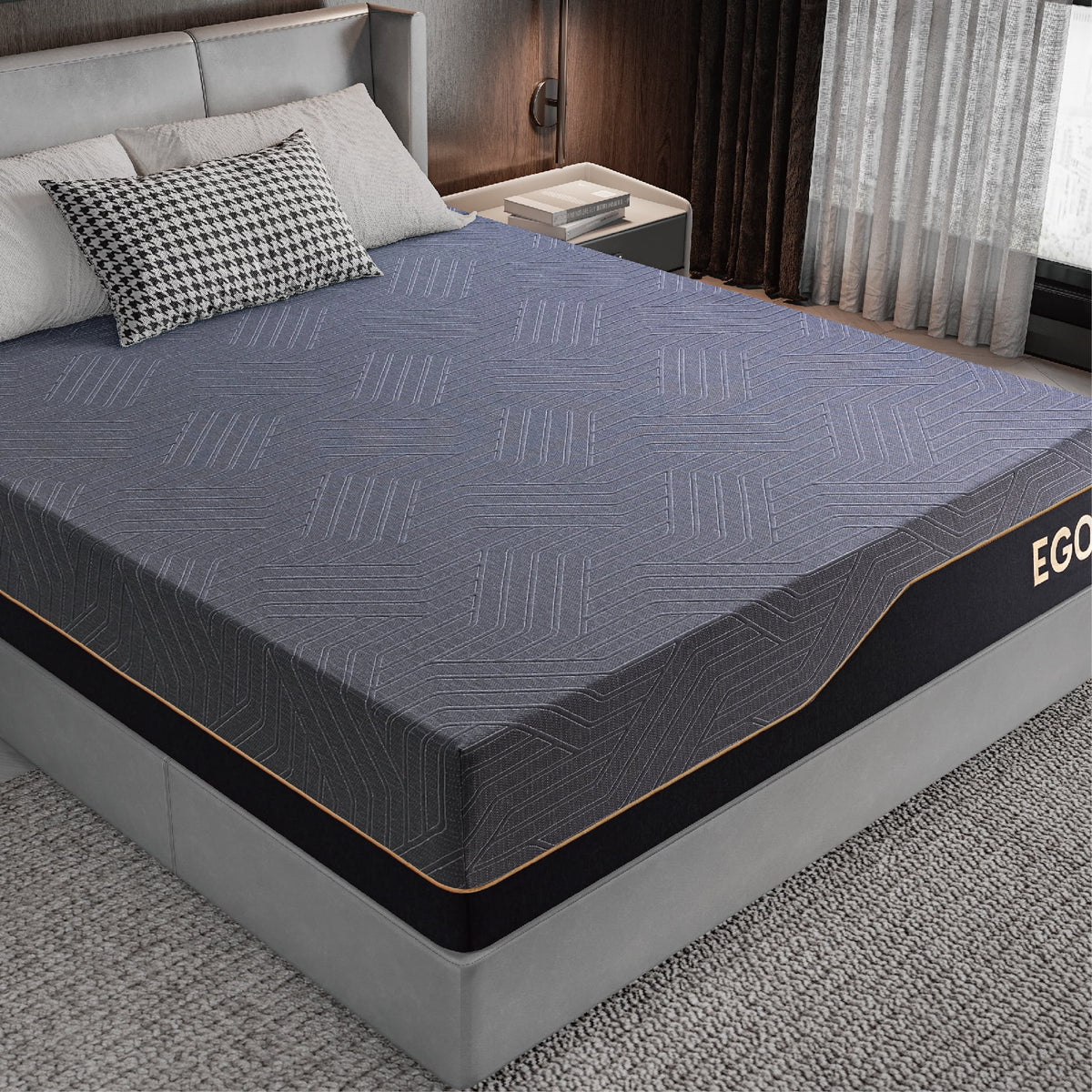 Black 14 inch Queen Memory Foam Mattress V45683
