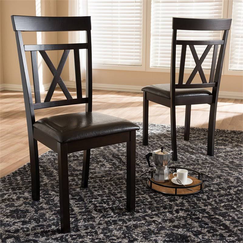 Brown Dining Side Chair (Set of 2) X56068