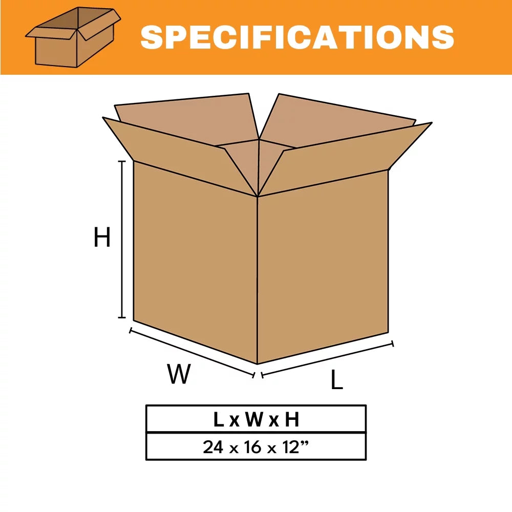 Corrugated Sheets 24x16x12 Pack-15 ECT-32 E98279